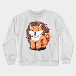 Cute Smiling Shiba Crewneck Sweatshirt